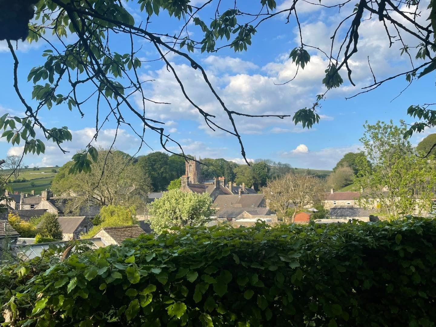 Looking across the fields to Hartington village